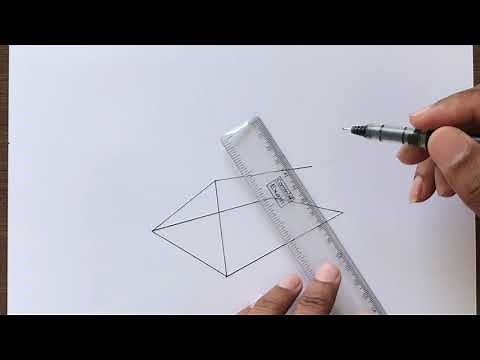 How to Draw a Prism in 2 Point Perspective