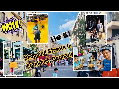 BEST SHOPPING STREETS IN FRANKFURT, GERMANY | Walking Tour