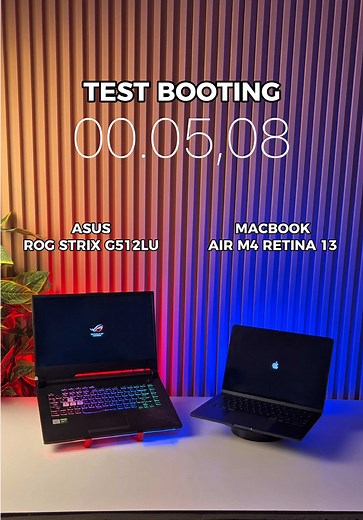 LAPTOP GAMING VS MACBOOK😱‼️ Booting tercepat dimenangkan oleh... Beli laptop second paling aman & terpercaya? Pasti di Luxury Laptop🚀✨ #LuxuryLaptop _ #Laptop #LaptopSecond #JualBeliLaptop #LaptopBandung