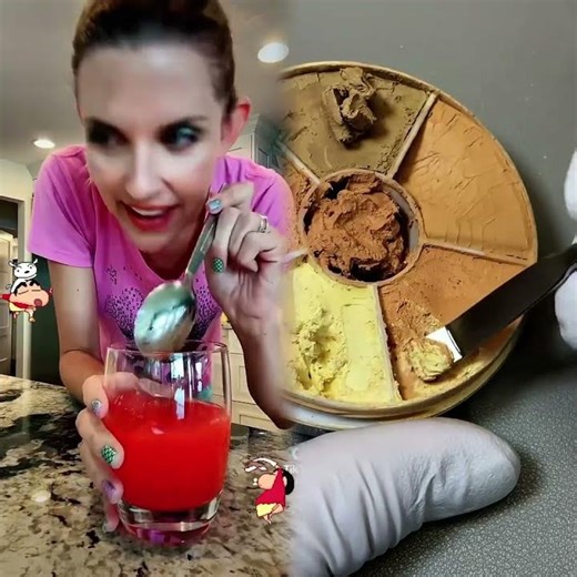 That girl made atomic fireballs into drinks!😝🔥