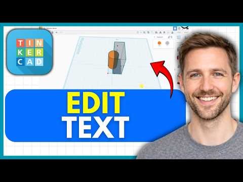 How To EDIT Text In TinkerCAD (EASY) 2026