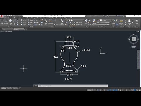 AutoCAD Tutorial - How to draw water bottle