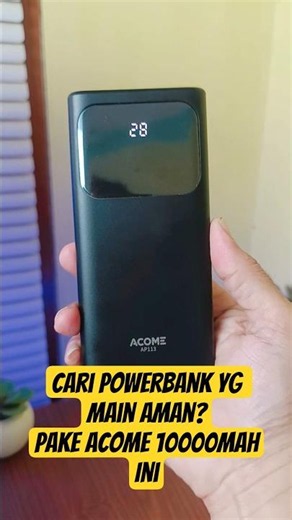 Highly Recommended! Acome 10,000mAh Power Bank Type-C In-Out, Airline Safe
