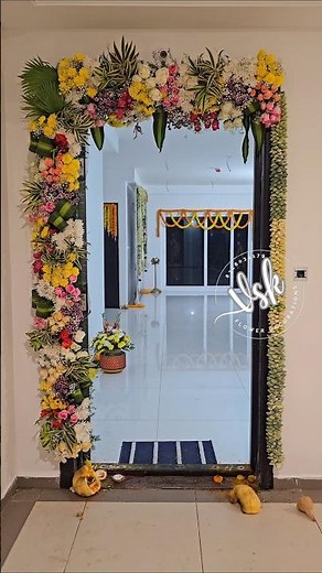 House warming ceremony decoration #flowerdecor #flowerdecoration #eventplanner #eventdecor