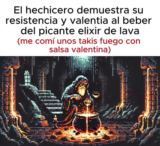un manjar irresistible para cualquier #hechicero #fyp #pixelart #humor #memestiktok #magos #takis #salsavalentina