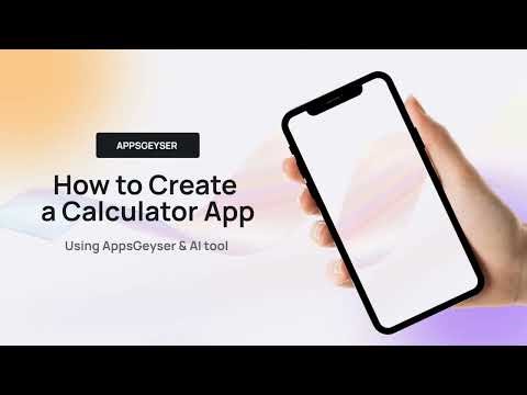 Tutorial | Calculator app ‑ How to create a mobile app with AI & App builder?