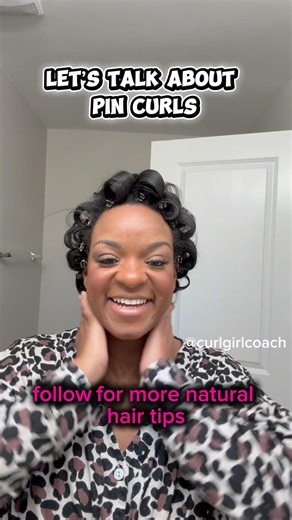 Pin curls on natural hair | How Pin Curls Create Shape & Movement | Classic Hair Setting Technique