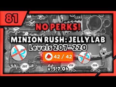 Minion Rush: Jelly Lab (v. 5.7.0h) | Levels 207-220 - All Fruits Collected! | Minion Rush Gameplay