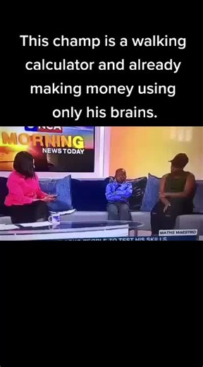 African Kid Counting Money Like a Genius