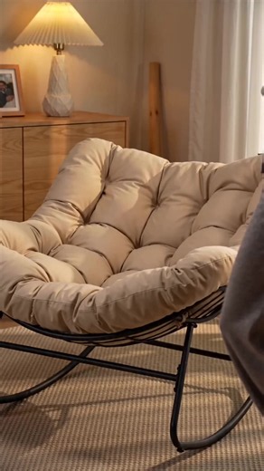 Discover your new favorite spot! 🛋️ This oversized Papasan rocking chair brings great comfort to any indoor space. With a thickened cushion and sturdy 450 lbs capacity, it’s perfect for deep relaxation, reading, or just unwinding. Get this comfy blue egg chair for your bedroom and create your perfect cozy corner. Tap to shop! #papasanrockingchair #comfychair #DealsForYouDays #AIGC #Moras