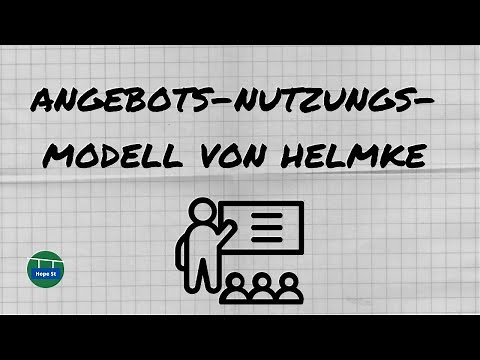 Angebots-Nutzungs-Modell | Helmke | EWS Examen Schulpädagogik | Erziehungswissenschaften | Bayern