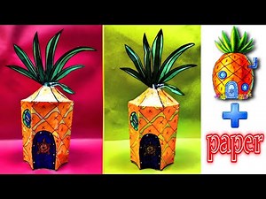 DIY:How to make spongebob house with paper