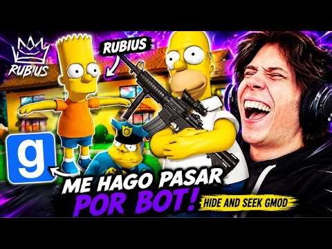 😂 RUBIUS se HACE PASAR por BOT en GMOD 😂