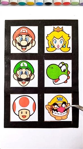 The Super Mario Galaxy Movie All Characters Papar & Craft Challenge Game 😍 #supermariogalaxy