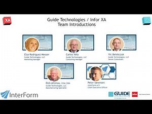 Infor XA Web Series Part 2 ‘InterForm, the latest in XA Forms Management’