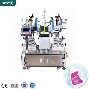 [Hot Item] 반자동 양면 라벨링 기계 평면 사각병 라벨 인쇄 기계 양면 라벨러 적용기