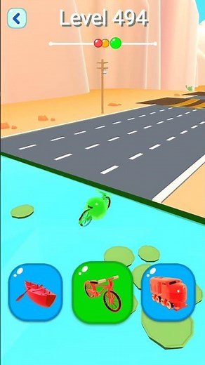Shape-Shifting 2 GAMEPLAY Level No #494 Walkthrough - New Update Car Racing #Shorts #ShapeShifting