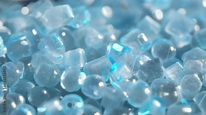 Exploring the characteristics and applications of plastic pellets in manufacturing processes Stock Video