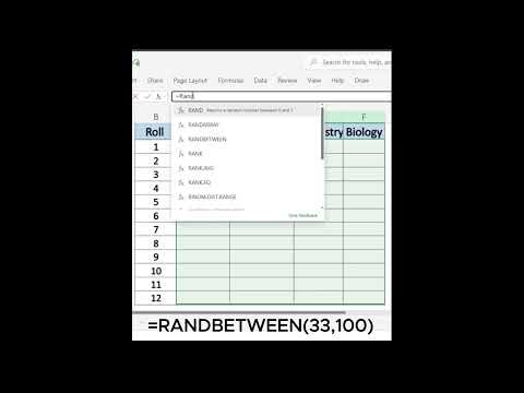 Excel RANDBETWEEN Formula in 15 Seconds | Random Numbers Made Easy