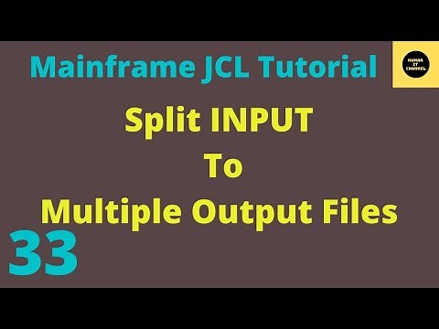 SPLIT The Input to Multiple Output Files in JCL - Mainframe JCL Tutorial - Part 33