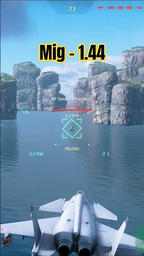 MiG-1.44 Jet in Modern Warships – INSANE Power! #shorts