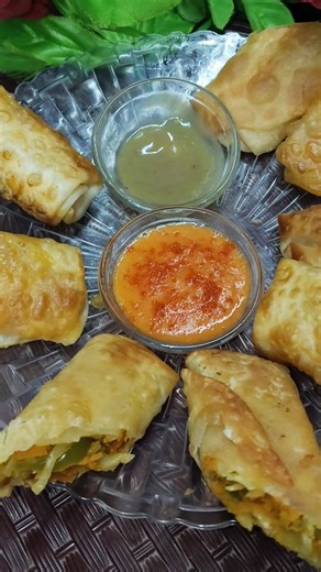 Crispy Spring Rolls Recipe 😍 | Street Style Veg Spring Roll #food #breakfastsandwich #asianfood