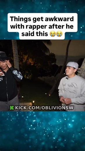 KickClipz on Instagram: "Things get awkward with rapper after he said this 😭😭 #oblivion #fyp #funny"