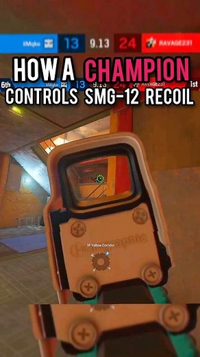 How to have NO RECOIL on the SMG-12... #Shorts #rainbowsixsiege #r6siege #bestcontrollersettings