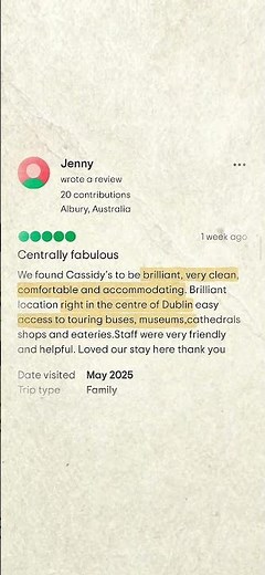 Here’s Why Cassidys Hotel Is Our Guests’ Favourite!
