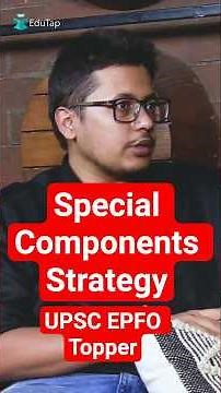How to Prepare Special Component for UPSC EPFO APFC | UPSC EPFO Topper Preparation Strategy & Tips