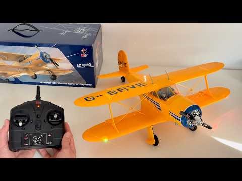 Beechcraft D17s Staggerwing Biplane | Unboxing, Assembly & Test Flights