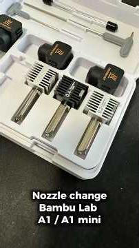How to swap nozzles on the Bambu Lab A1 Mini 🛠️ #bambulab #a1mini #3dprinting #howto #nozzleswap