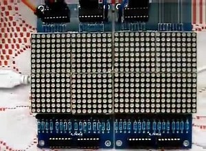 16x16LED点阵显示屏,DIY电子实验,51单片机最小系统学习开发