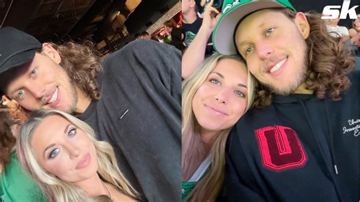 Alec Bohm's girlfriend Erin Dolan poses in effortless gameday look featuring Phillies jersey