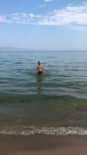 Skinny Dipping at Lake Baikal - Jumping in Lake Baikal #baikal #schreiter #skinnydipping
