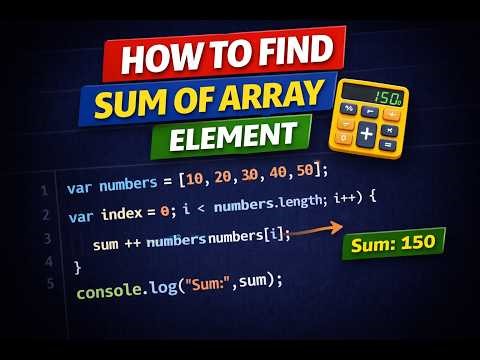 JavaScript Array Sum Explained in 3 Minutes