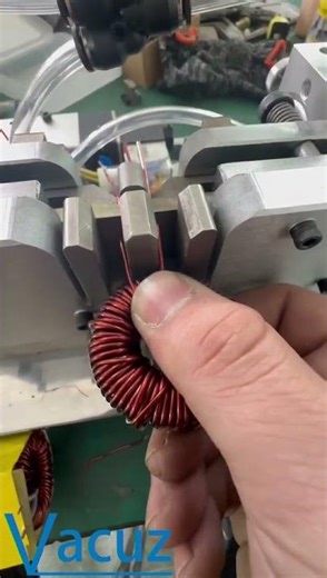 Side Type Vacuz Automatic Differential Mode Toroidal Inductor Coil Lead Wire Cutting Forming Machine