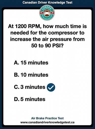 Air Brake Practice Test | Audio | Canadian Driver Knowledge Test #canadiandrivingtest #drivingtest