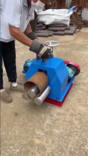 Operating instructions for an electric probe-type flat iron rolling machine#viralvideo