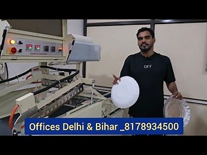 Automatic Paper Plate Packing Machine Demo Bihar , How to Pack Disposable items