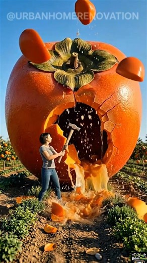 🍑 Wait... She Turned a GIANT Japanese fruit into a LUXURY OFFICE 😳 #satisfying #asmr #renovation