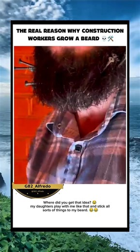 The real reason why construction workers grow a beard 💀🛠️