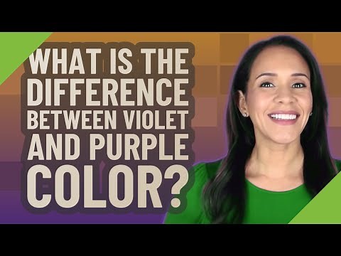 What is the difference between violet and purple color?