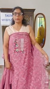 2.1K views | TASTA GOA 9910752714 Linen by cotton Bagh Handblock 3 pc set 2.5 mtr each Cotton bottom Designer lambani work neck pattern Priced at 1200/- only Shipping free | AIBA 2.0 - All IndiaBusiness Women's Association 2.0 | Facebook