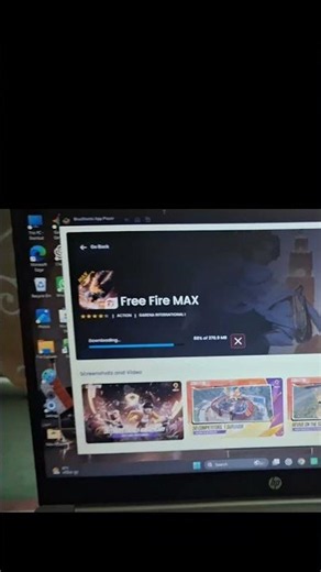 Finally I download free fire in my laptop 🫡 #freefire #garenafreefire