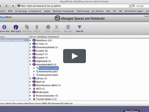 Using NoteShare Server to dynamically publish a grade-level homework notebook and RSS feed for web access