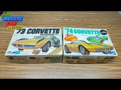 MPC 1973 and 1974 Corvette Kit Contents and Comparison