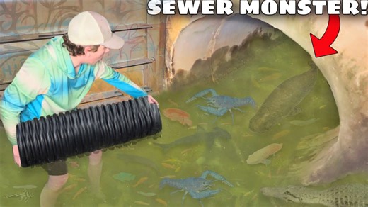Sewer snakeheads and colorful crawfish? This hidden tunnel was insane