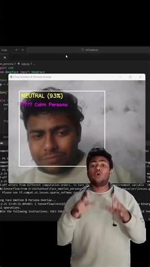 Face Emotion Detection (Deep Learning) #coding #viraltech #funny #faceemotiondetection