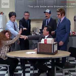 Stephen Colbert staged a The Daily Show reunion during an episode of The Late Show with Stephen Colbert, which included appearances from Jon Stewart, Samantha Bee and John Oliver http://cnn.it/2pyusD7 | CNN